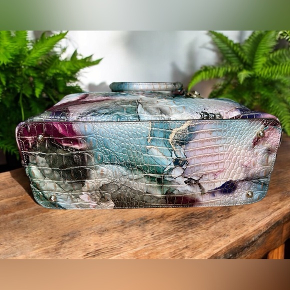 Brahmin Leather Large Duxbury Satchel Shoulder Bag, Nirvana Melbourne - Picture 6 of 10